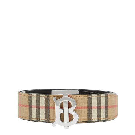 burberry belt black|burberry reversible check belt.